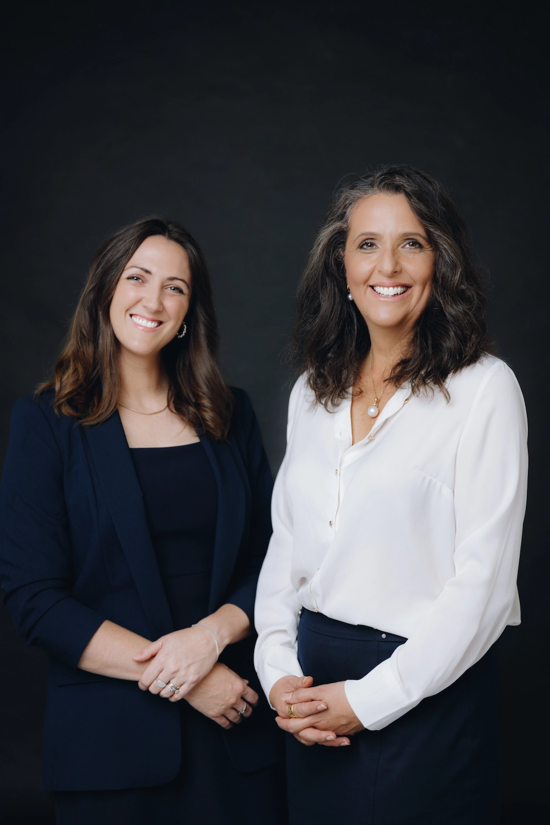Comelli Team New two female commercial real estate agents in a corporate style portait